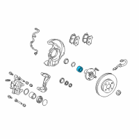 OEM 1998 Toyota Corolla Wheel Bearing & Hub Diagram - 90363-38006-77