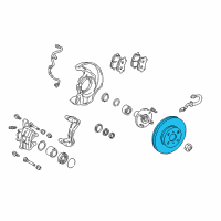 OEM 2002 Toyota Corolla Rotor Diagram - 43512-12550