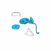 OEM 2002 Mercury Sable Mirror Diagram - 1F1Z-17682-BA