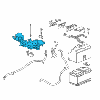 OEM 2019 Buick Regal Sportback Battery Tray Diagram - 84213689