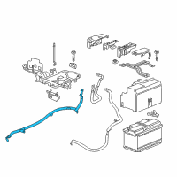 OEM 2018 Buick Regal TourX Positive Cable Diagram - 39110524