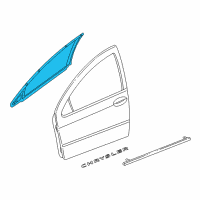 OEM Dodge Intrepid Molding-Front Door Diagram - 4780118AL