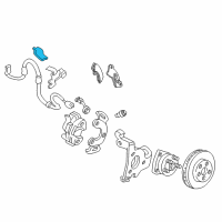 OEM 1997 Oldsmobile 88 Bracket-Wheel Speed Sensor Wire Diagram - 25532524