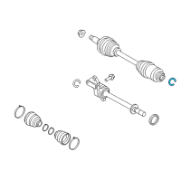 OEM Mercury Inner Shaft Clip Diagram - 6E5Z-4B422-A