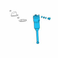 OEM Lexus LS600h Cylinder Assembly, Pneumatic Diagram - 48090-50281