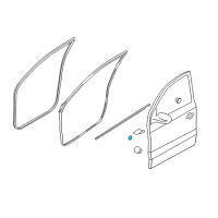 OEM Hyundai Tucson Body Mount Hole Plug Diagram - 8239126000