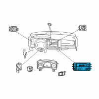 OEM 2009 Chrysler Aspen Air Conditioner And Heater Control Diagram - 55361430AF