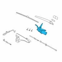 OEM 2014 BMW X5 Rear Window Wiper Motor Diagram - 61-62-7-318-710