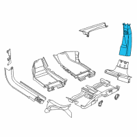 OEM 2013 Dodge Dart Panel-B Pillar Upper Trim Diagram - 1SW45LA8AE