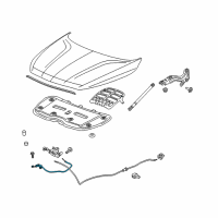 OEM 2021 Buick Enclave Release Cable Diagram - 84215989