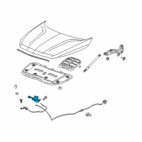 OEM Buick Enclave Latch Diagram - 84160735