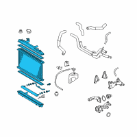 OEM 2005 Toyota Avalon Radiator Assembly Diagram - 16400-AD010