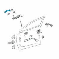 OEM Toyota RAV4 Prime Handle, Outside Diagram - 69210-30380-C2