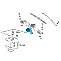 OEM 2001 BMW Z3 Windshield Wiper Motor Diagram - 67-63-8-363-514