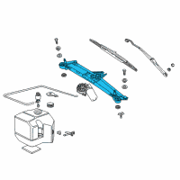 OEM 1999 BMW Z3 Wiper Console Diagram - 61-60-8-400-002