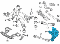 OEM BMW 840i Gran Coupe CARRIER, LEFT Diagram - 33-30-6-854-117