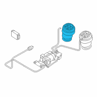 OEM 2009 BMW X6 Rear Pneumatic Spring Diagram - 37-12-6-790-082