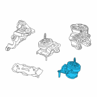 OEM 2019 Jeep Wrangler Engine Mount Diagram - 68271526AC