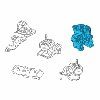 OEM Jeep Wrangler Bracket-Engine Mount Diagram - 68271532AC