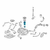 OEM 2006 Honda Accord Filter Set, Fuel Diagram - 16010-SDR-L30