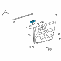 OEM 2014 Toyota 4Runner Window Switch Diagram - 84040-35080
