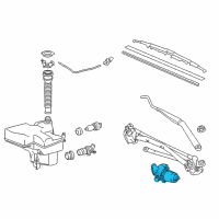 OEM 2017 Lexus GS200t Motor Assembly, Front WIPER Diagram - 85110-30720