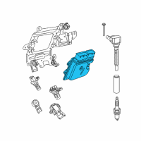 OEM Jeep Renegade Engine Controller Module Diagram - 5150899AD