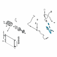 OEM 2012 Ford Mustang AC Tube Diagram - CR3Z-19972-B