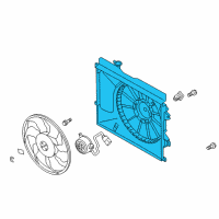 OEM Kia Soul EV SHROUD-Radiator Diagram - 25350E4000