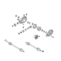 OEM 2014 Hyundai Genesis Nut-Castle Diagram - 49551-1F000