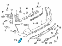 OEM 2022 BMW X5 REFLECTOR LEFT Diagram - 63-14-8-091-977