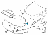 OEM 2022 BMW M4 LEFT ENGINE HOOD SEALING Diagram - 51-76-7-486-823