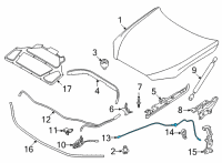 OEM 2022 BMW 330i xDrive BOWDEN CABLE, REAR Diagram - 51-23-7-419-389