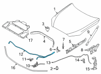 OEM 2022 BMW 430i BOWDEN CABLE, FRONT Diagram - 51-23-7-419-390