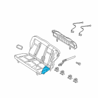 OEM 2008 Chrysler PT Cruiser Seat Cushion Foam Diagram - 5161645AA