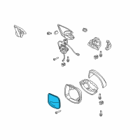 OEM 2013 Acura TSX Mirror Sub-Assembly, Driver Side (Coo) (Flat) (Heated) Diagram - 76253-TL0-305