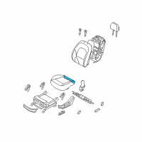 OEM 2007 Hyundai Veracruz Pad Assembly-Front Seat Cushion Driver Diagram - 88150-3J050