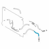 OEM 2016 Toyota Corolla Outlet Hose Diagram - 32943-02040