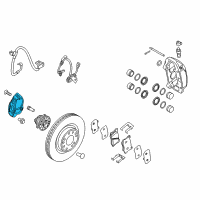 OEM 2016 Hyundai Genesis Cover-Front Brake Disc Dust RH Diagram - 51756-B1300