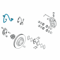 OEM 2016 Hyundai Genesis Hose-Brake Front, LH Diagram - 58731-B1100