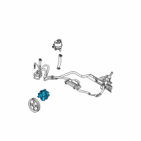 OEM 2008 Chrysler Pacifica Power Steering Pump Diagram - 4743805AD