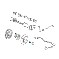 OEM 2000 Honda Odyssey Nut, Spindle Diagram - 90305-S0X-003