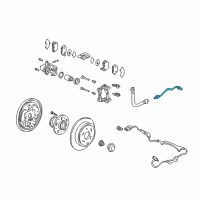 OEM 2003 Honda Odyssey Pipe E, Brake Diagram - 46361-S0X-A00