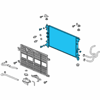 OEM Honda Clarity Radiator Complete Diagram - 1J081-5WJ-A01