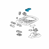 OEM 2017 Chevrolet Impala Reading Lamp Assembly Diagram - 22870506