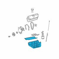 OEM Pontiac Oil Pan Diagram - 12597906