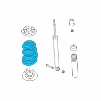 OEM 2016 Nissan Juke Spring - Rear Suspension Diagram - 55020-3YV4B