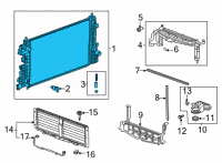 OEM Chevrolet Trailblazer Radiator Diagram - 42670687