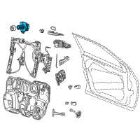 OEM Dodge Dart Cylinder-Door Lock Diagram - 68237148AA