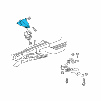 OEM 2015 Cadillac CTS Mount Bracket Diagram - 15234761